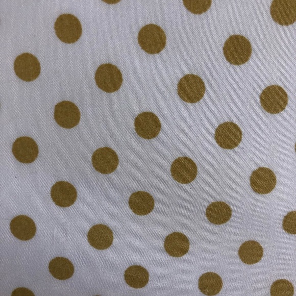 Set of 4 Sweet JoJo Designs gold polka dot crib sheets - Picture 1 of 1